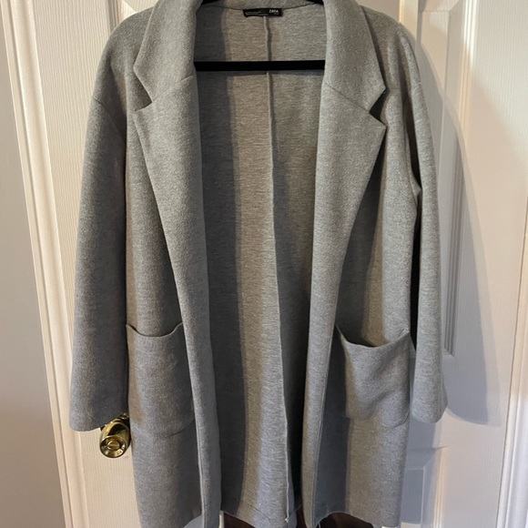 Grey Long Zara Jacket/Coat - Picture 1 of 4